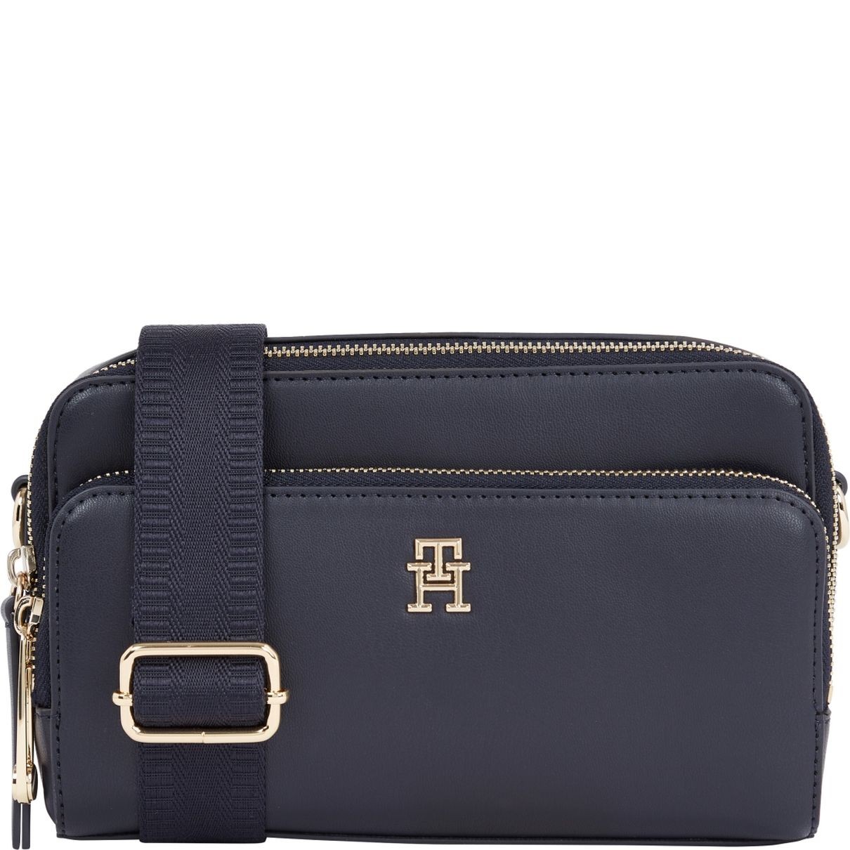 TOMMY HILFIGER Rankinė per petį moterims, Mėlyna, Iconic camera bag solid 1