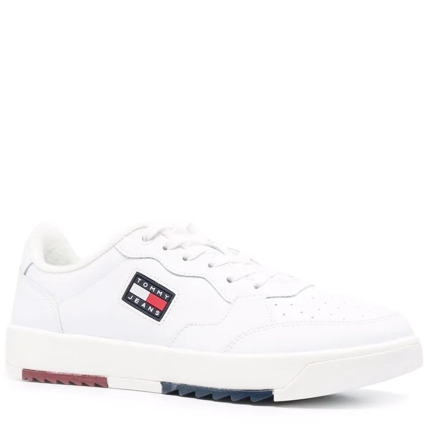 TOMMY JEANS Bateliai - vyrams, Balta, BASKET  SHOES 1