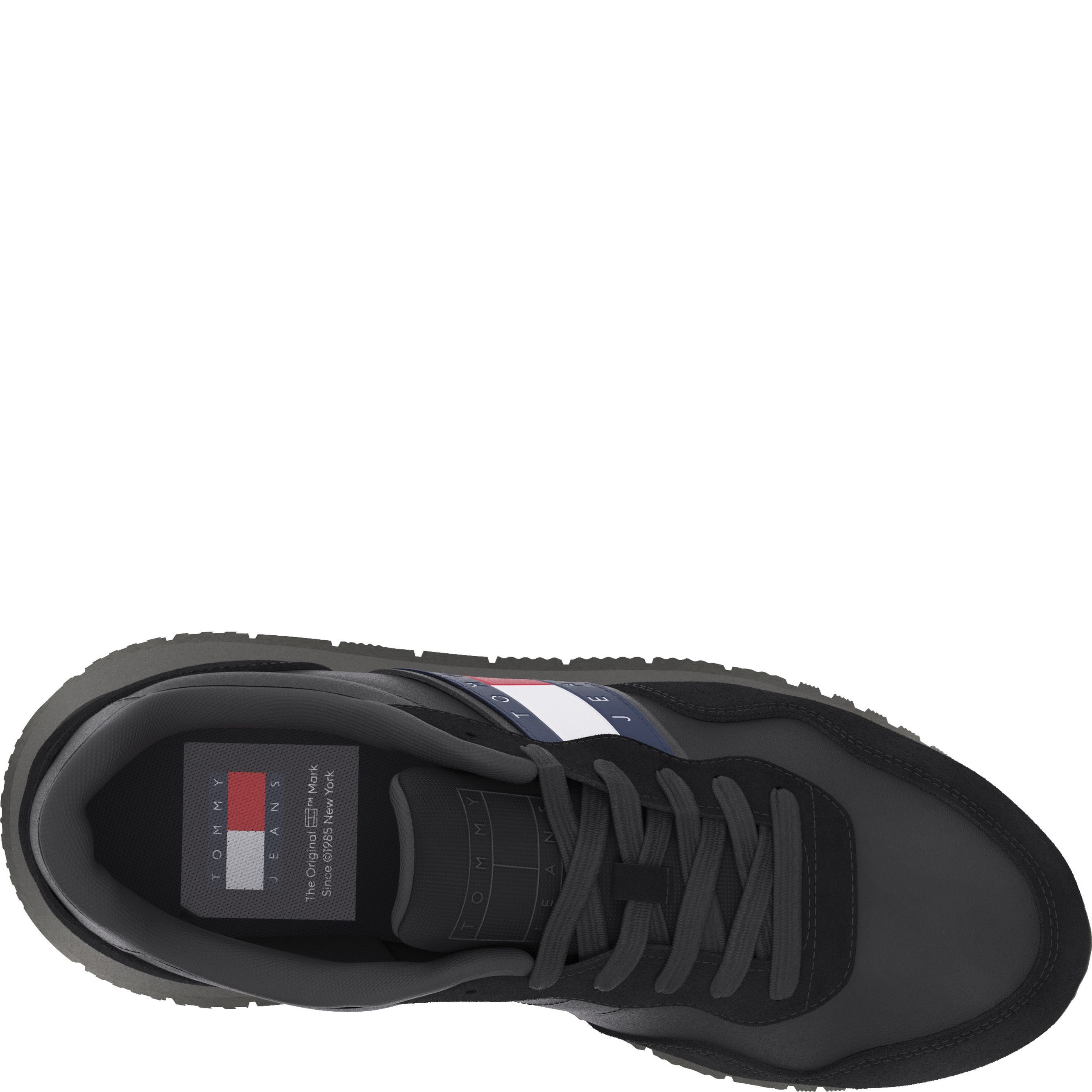 TOMMY JEANS Laisvalaikio bateliai vyrams, Juoda, Modern runner leisure 3