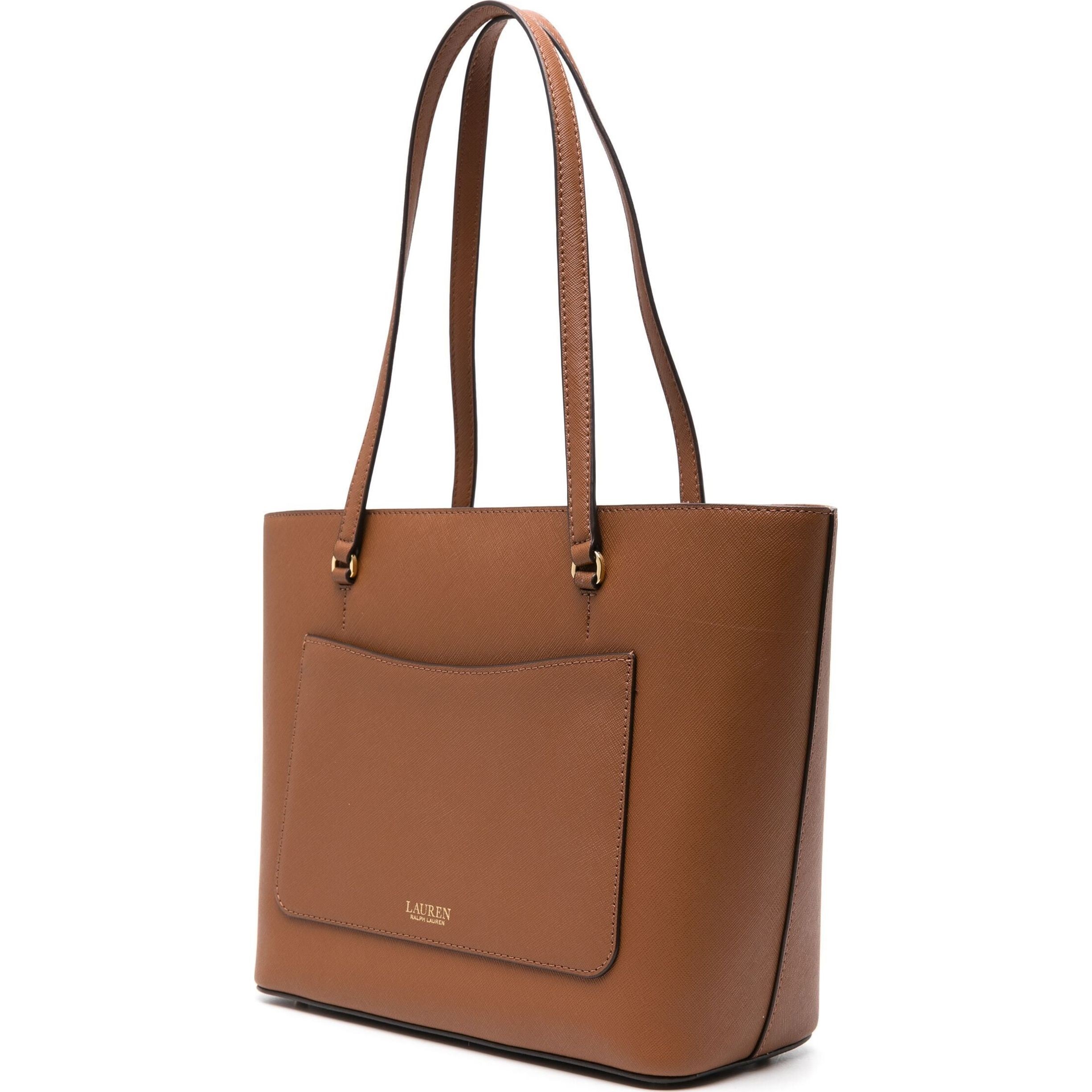 LAUREN RALPH LAUREN Pirkinių krepšys moterims, Ruda, Karly shpper medium tote 2