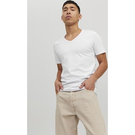JACK & JONES Marškinėliai vyrams, JJEBASIC V-NECK TEE 4
