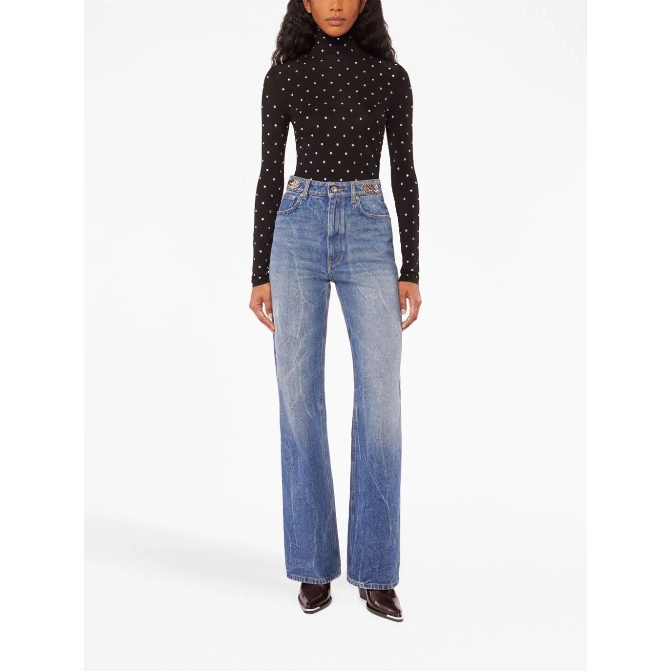 PACO RABANNE Kelnės moterims, Mėlyna, Pants 2