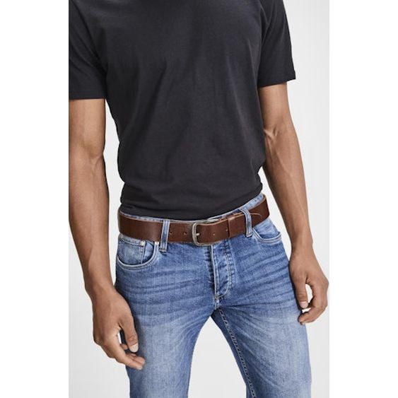 JACK & JONES Diržas vyrams, JACPAUL LEATHER BELT 2