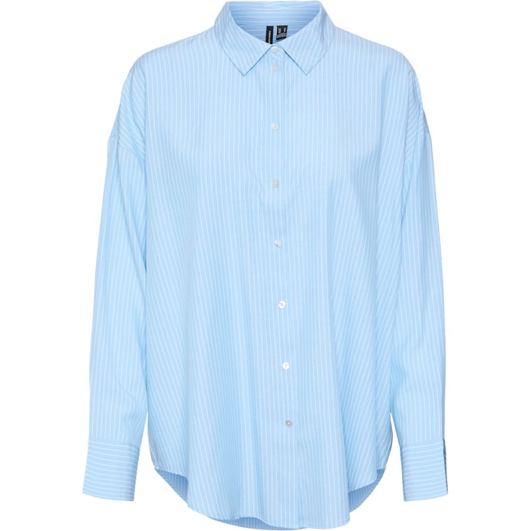 VERO MODA Marškiniai ilgomis rankovėmis moterims, Mėlyna, Nora oversize shirt 1