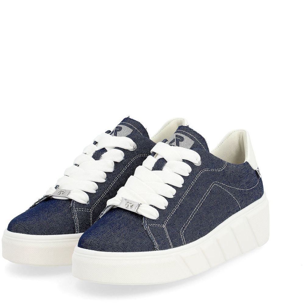 RIEKER Laisvalaikio bateliai moterims, Mėlyna, LEISURE 10