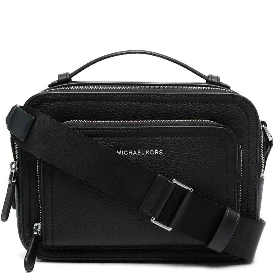 MICHAEL KORS Rankinė per petį vyrams, Juoda, Ew map bag 1