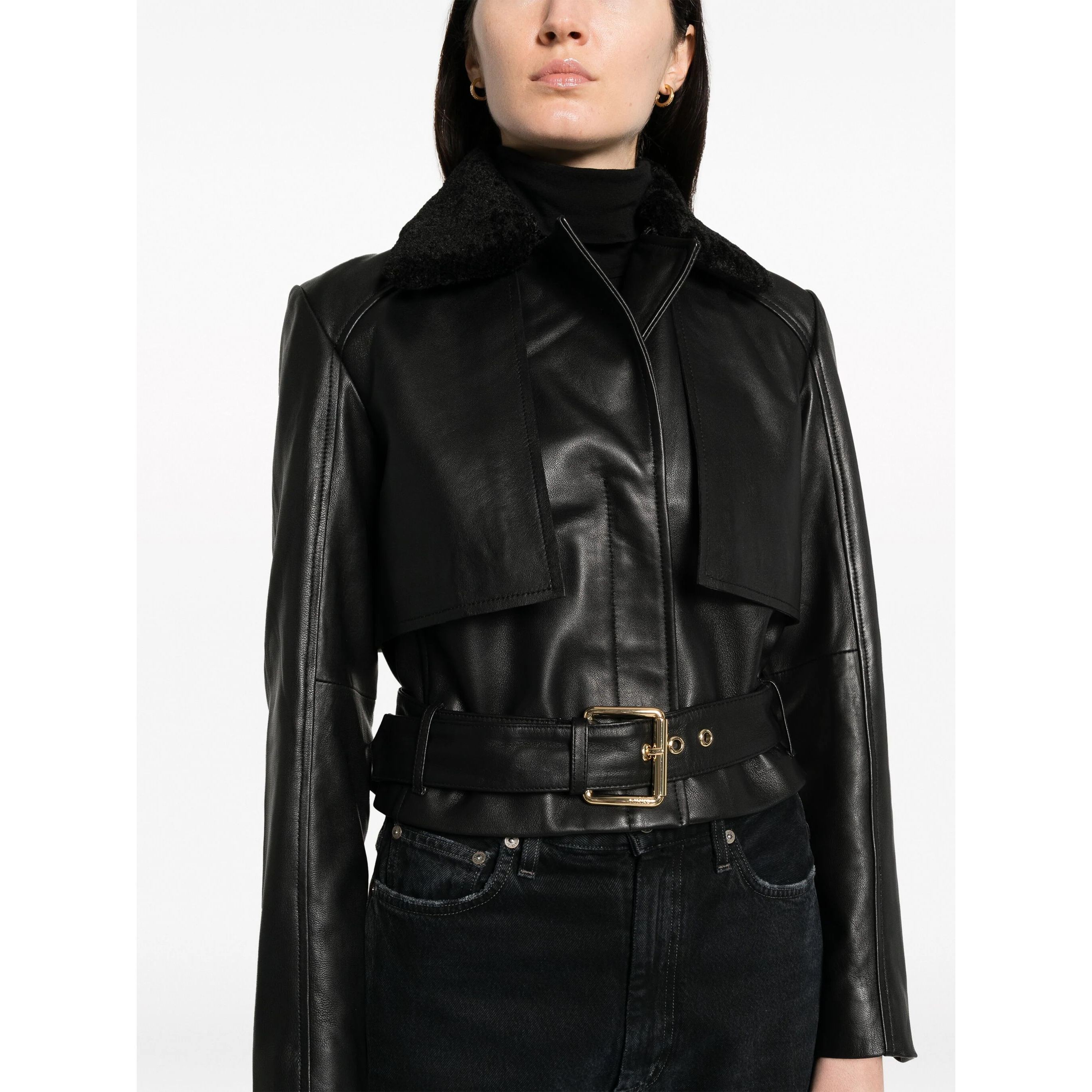 PINKO Odinis švarkas moterims, Juoda, Geppetto jacket 3