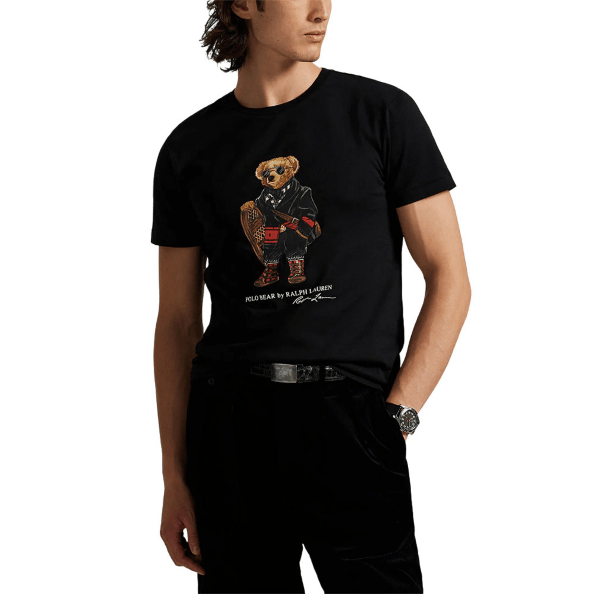 POLO RALPH LAUREN Marškinėliai trump. rankovėmis vyrams, Juoda, Short sleeve t shirt 2