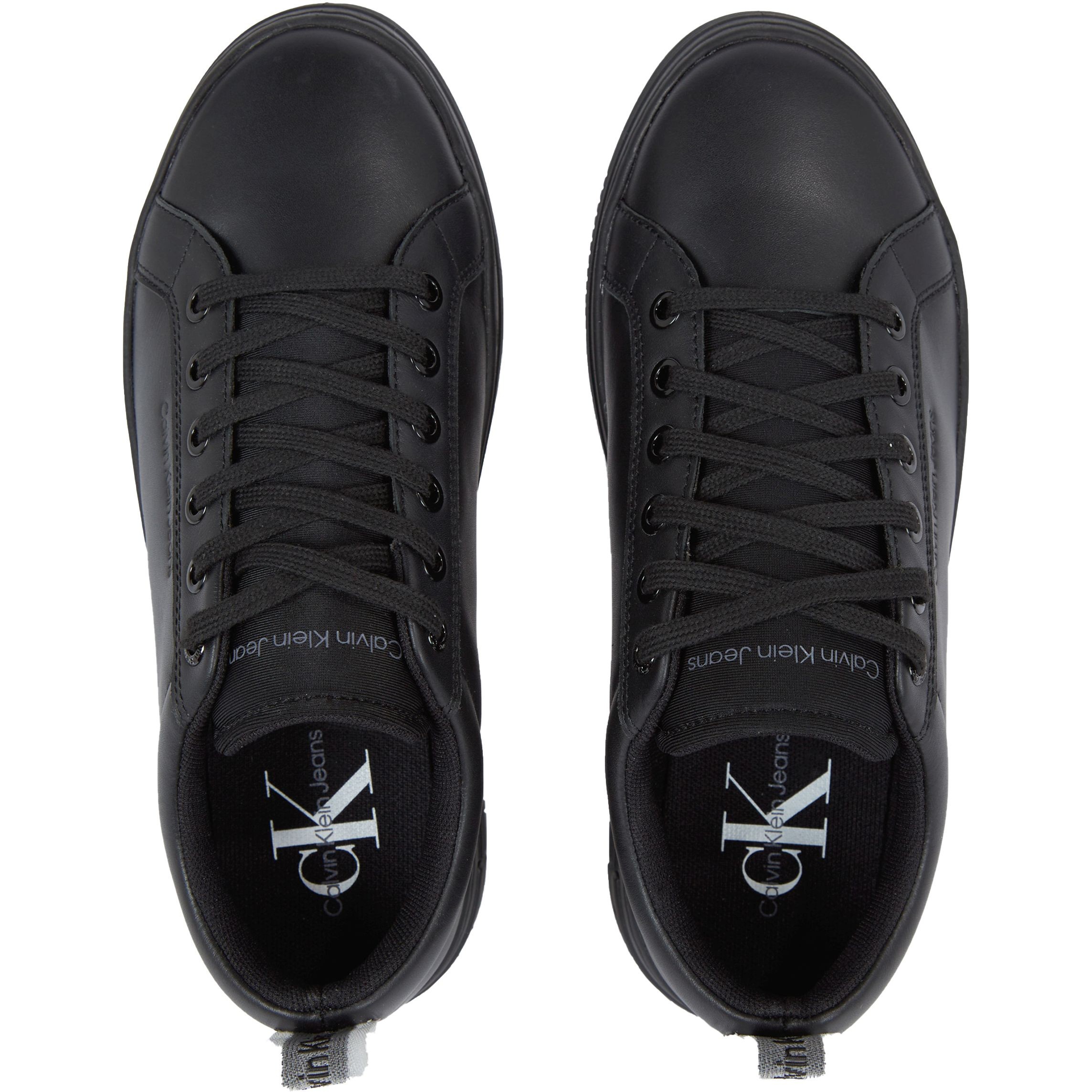 CALVIN KLEIN JEANS Laisvalaikio bateliai moterims, Juoda, Bold flatf low laceup leisure 4