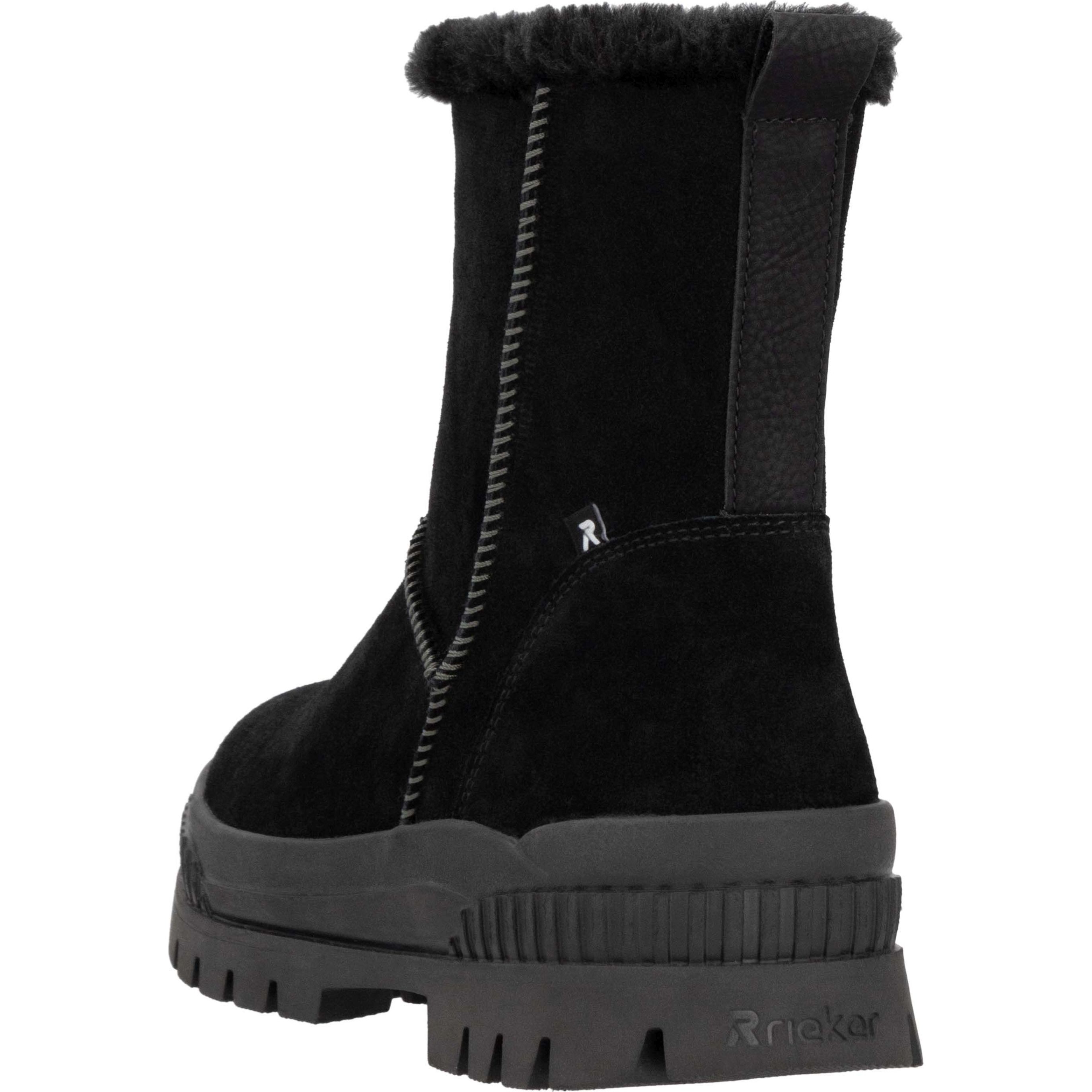 RIEKER EVOLUTION Aulinukai moterims, Juoda, Ladies mid height boots 6