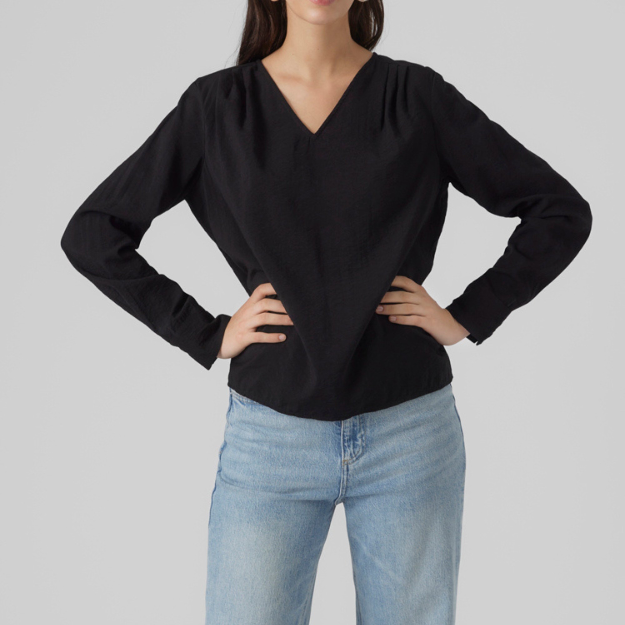 VERO MODA Palaidinės moterims, Juoda, Lena top 2