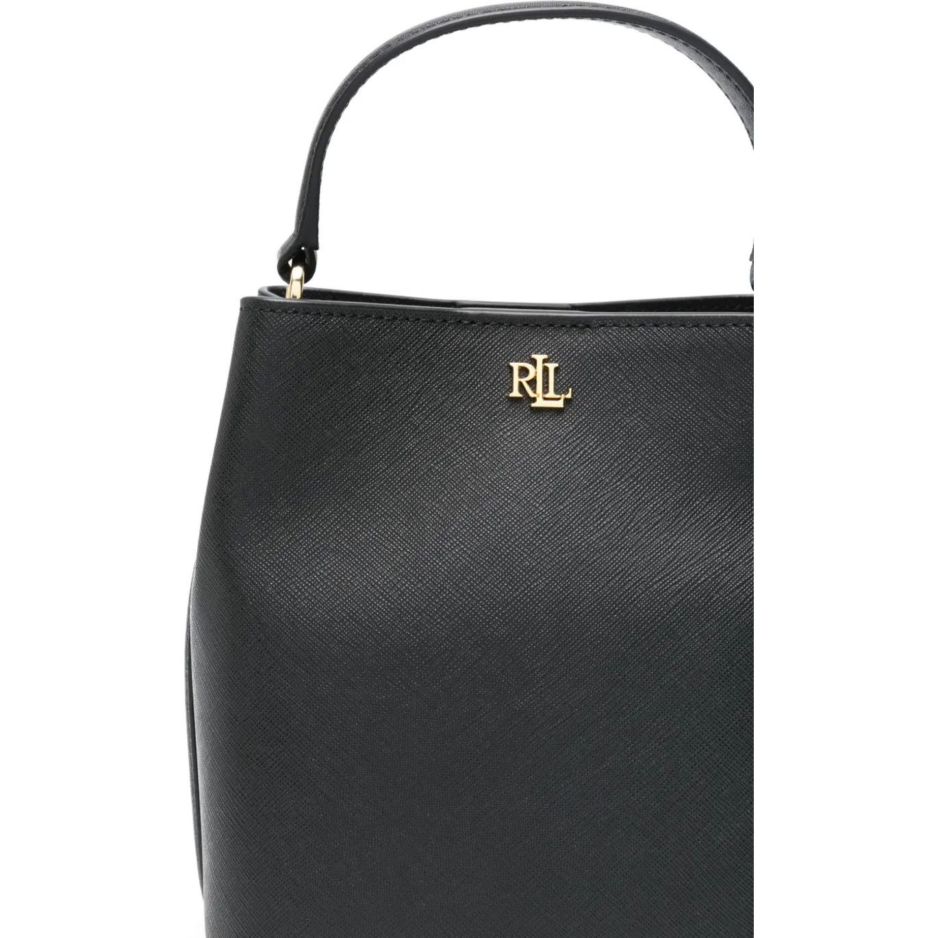 LAUREN RALPH LAUREN Rankinė per petį moterims, Juoda, Reese sm bkt bucket bag small 3