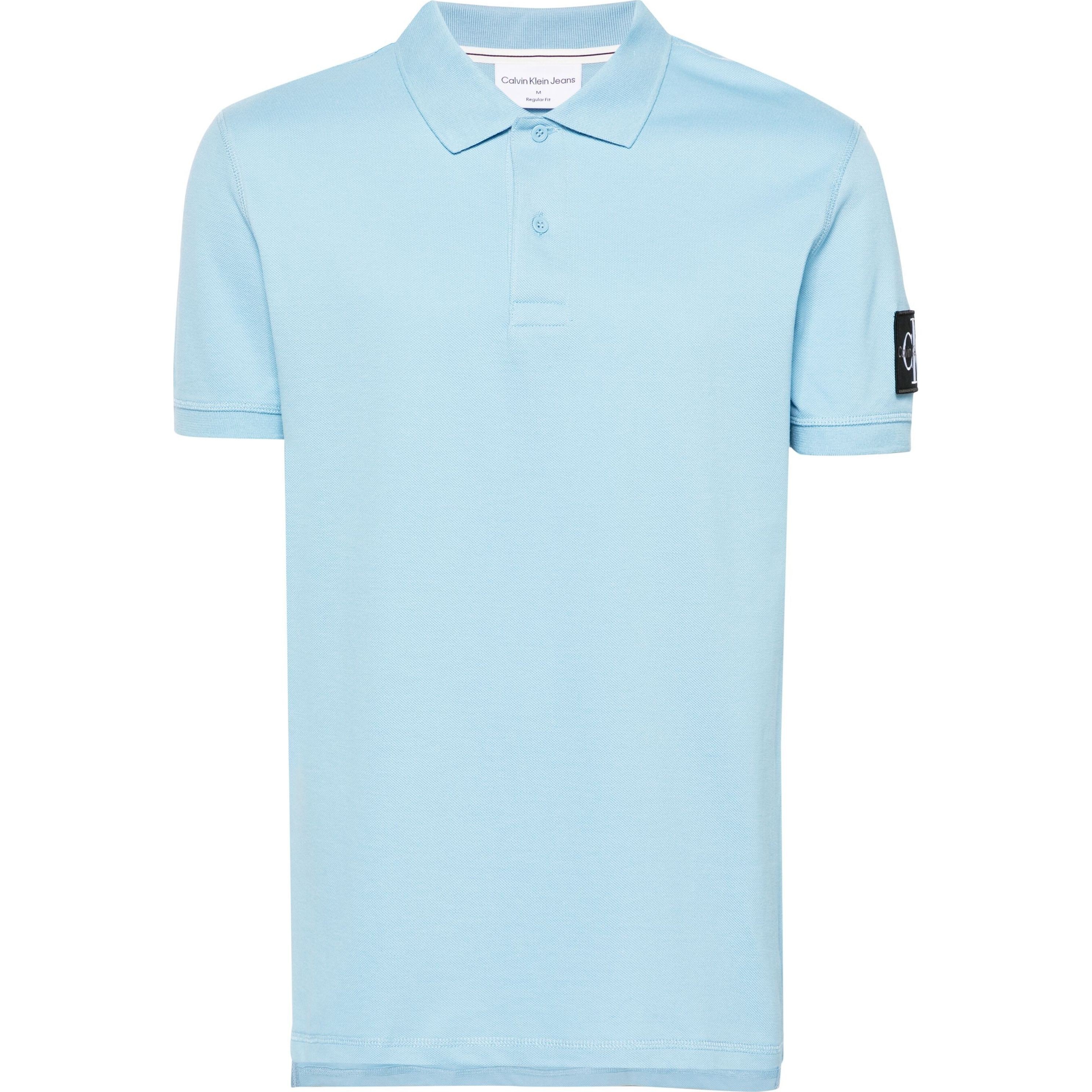 CALVIN KLEIN JEANS Polo marškiniai trumpos rank. vyrams, Mėlyna, S/s polo