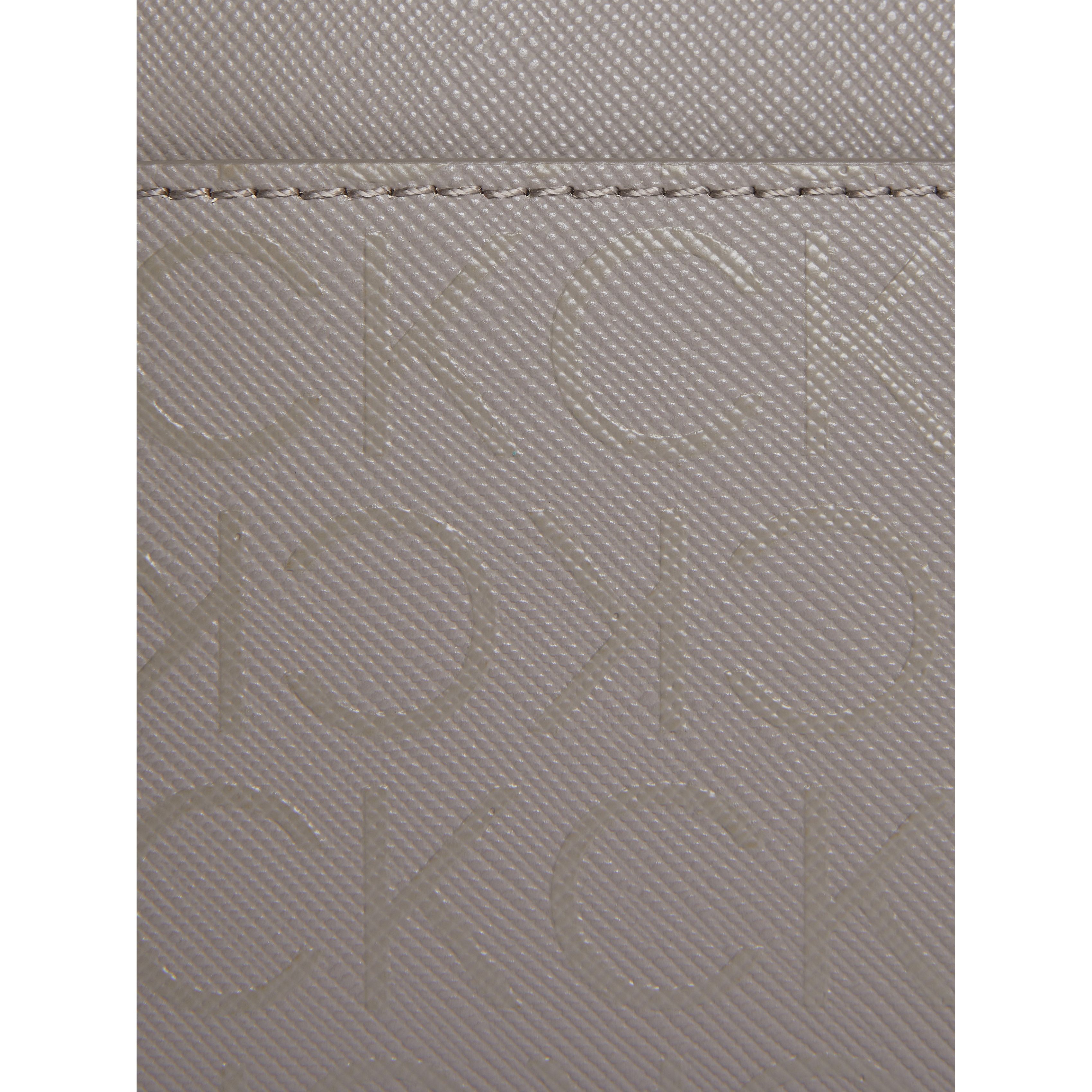 CALVIN KLEIN Piniginė moterims, Pilka, Must zip around wallet 3