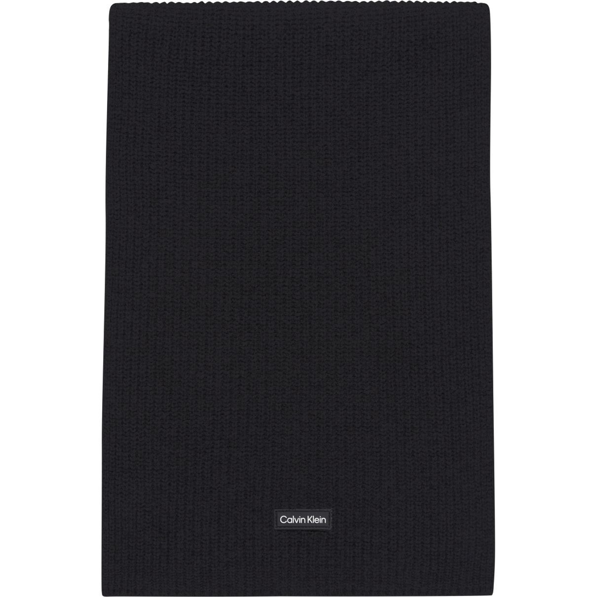 CALVIN KLEIN Šalikas vyrams, Juoda, Daddy knit scarf 1