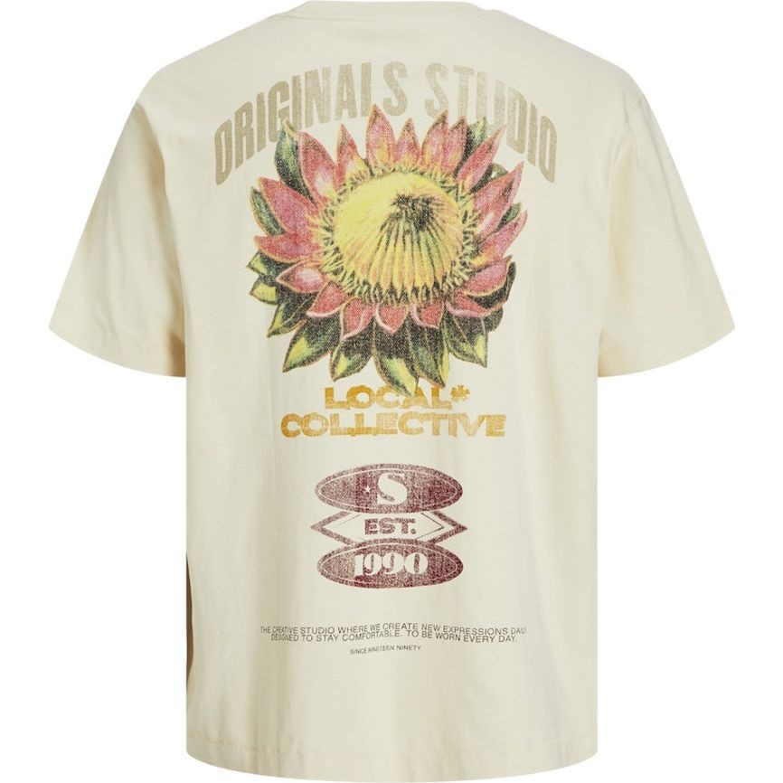 JACK & JONES Marškinėliai vyrams, Geltona, Retiro back tee 2