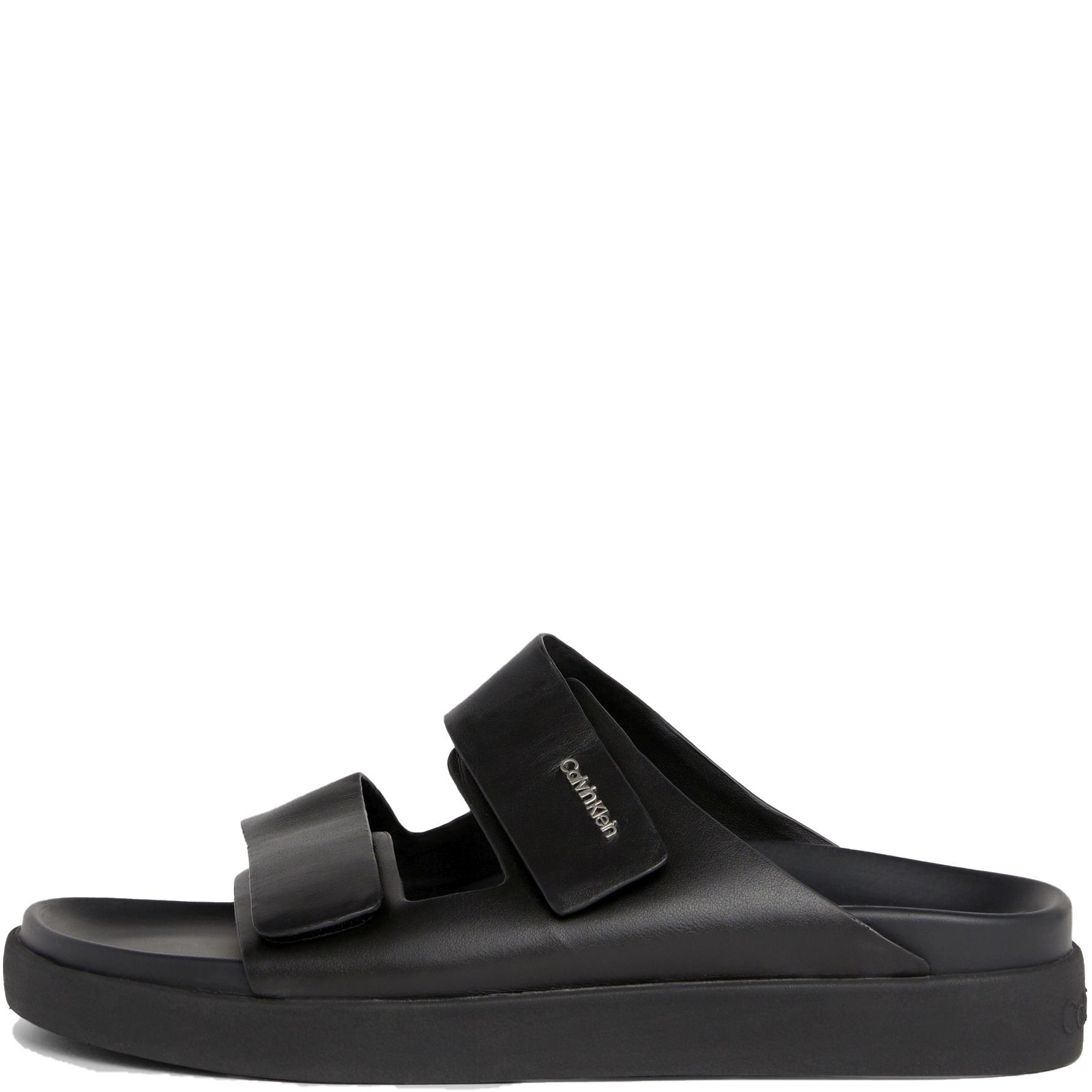 CALVIN KLEIN Guminės šlepetės moterims, Juoda, Flat slide 6