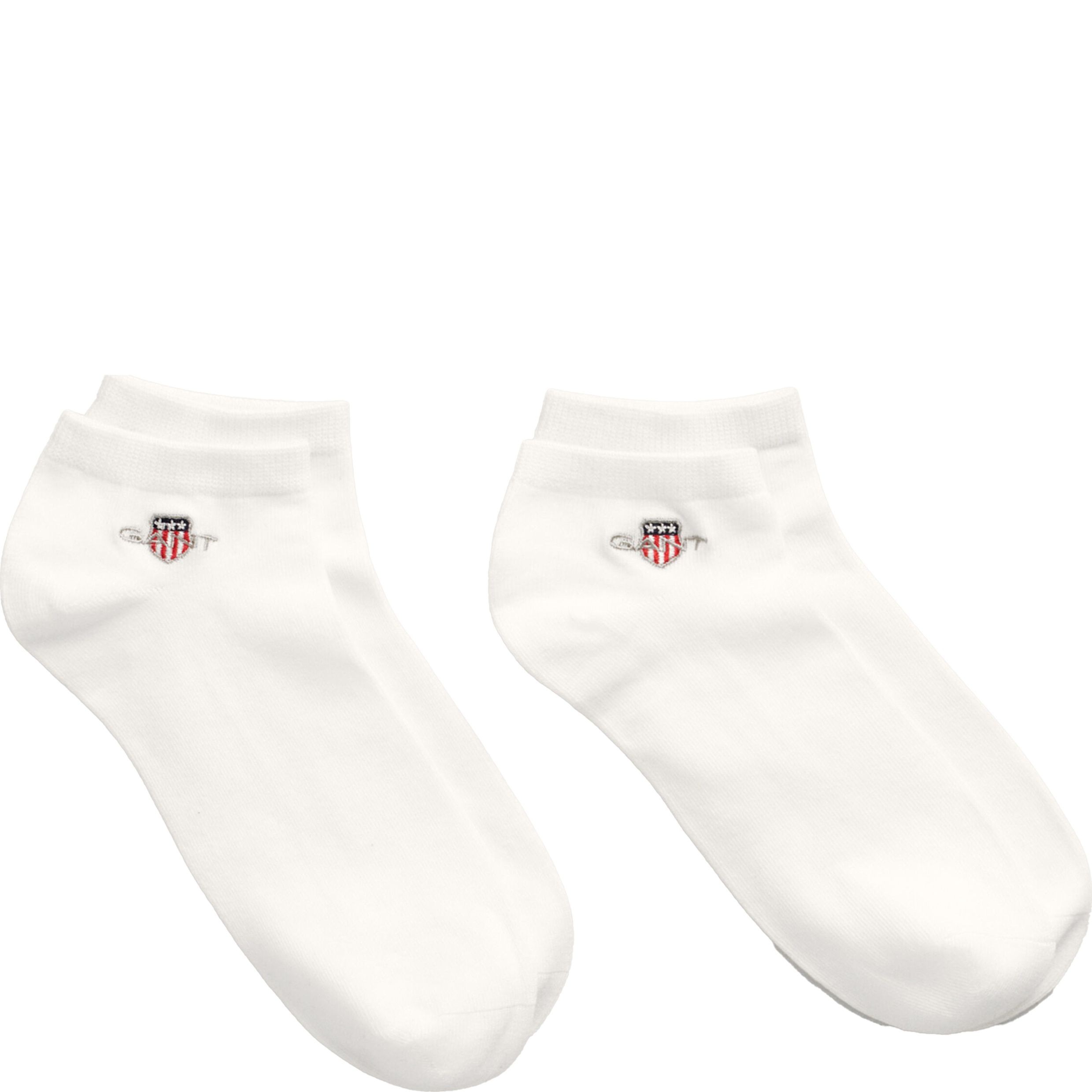 GANT Kojinės vyrams, Balta, SHIELD ANKLE SOCKS 2-PACK