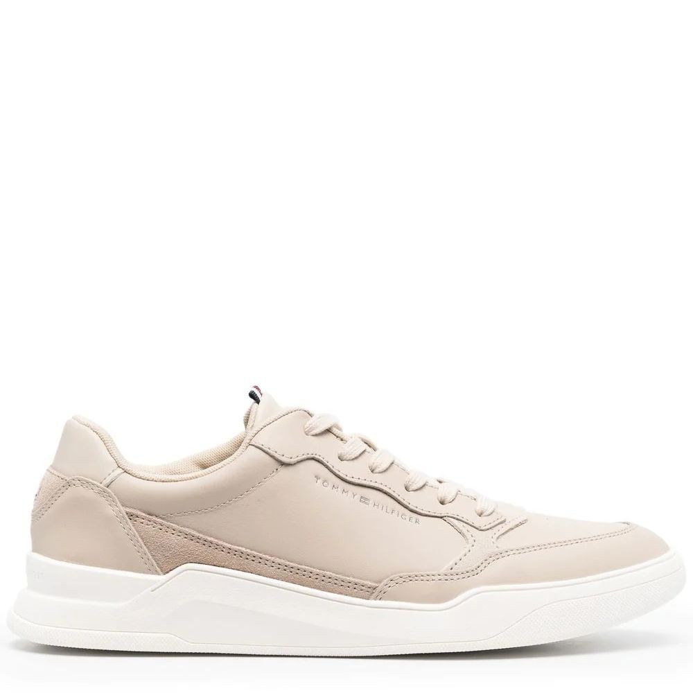 TOMMY HILFIGER Sportiniai bateliai vyrams, Smėlio, Elevated cupsole sport shoe 1