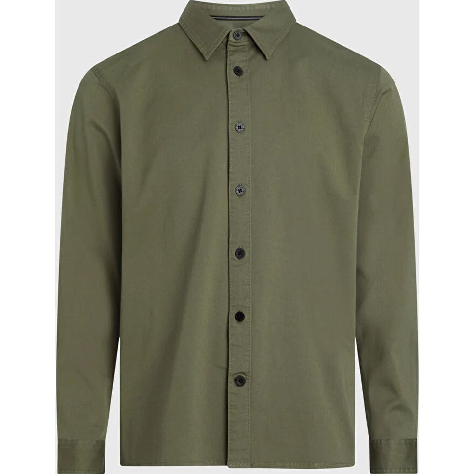 CALVIN KLEIN JEANS Marškiniai ilgomis rankovėmis vyrams, Žalia, L/s shirt 1