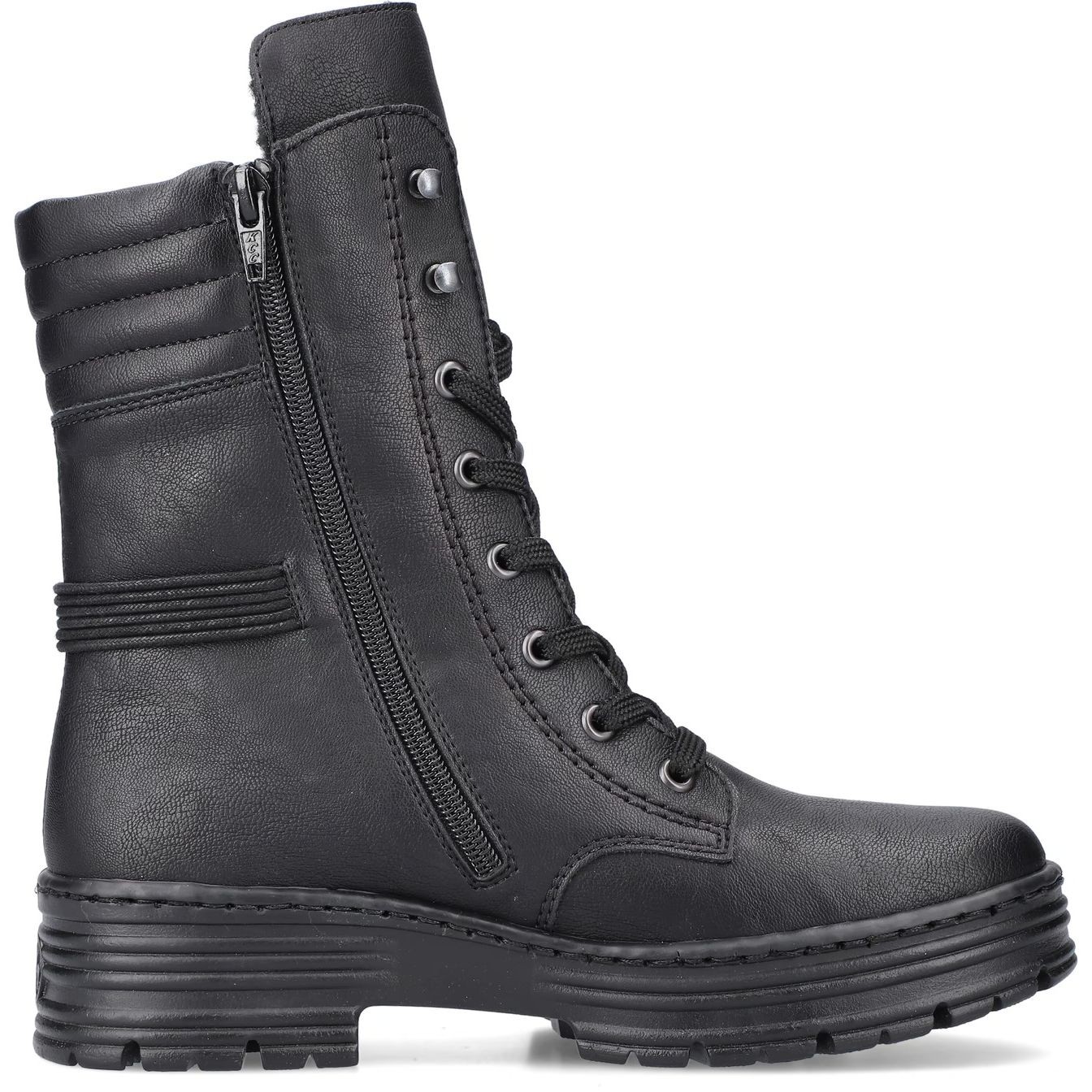 RIEKER Aulinukai moterims, Juoda, BOOTIES 3