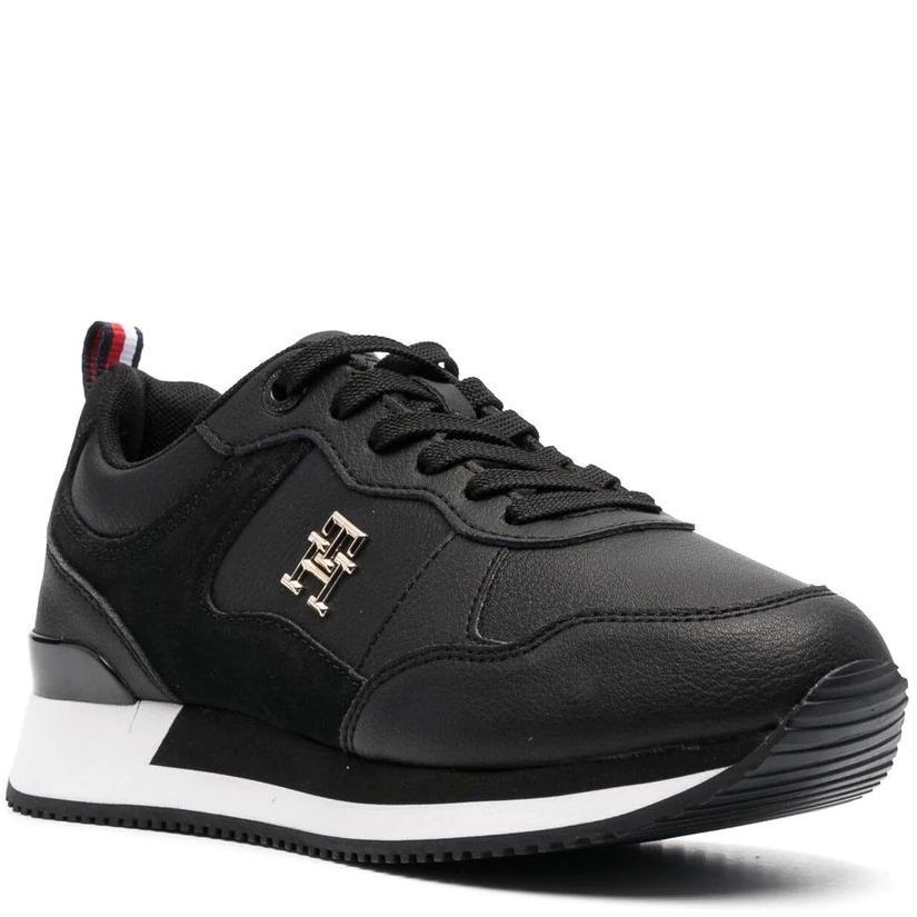 TOMMY HILFIGER Sportiniai bateliai moterims, Juoda, TH ESSENTIAL RUNNER 1