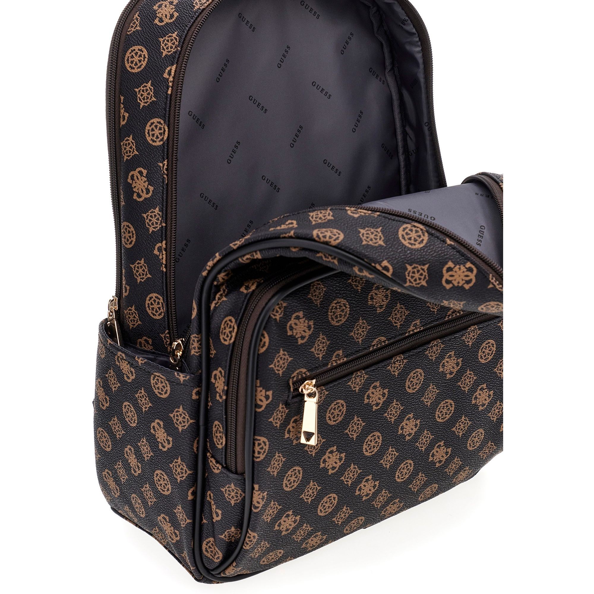 GUESS Kuprinė moterims, Ruda, Wilder backpack 4