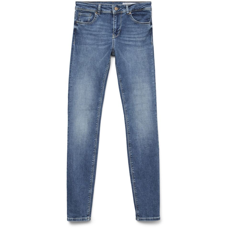 VERO MODA Slim džinsai moterims, Mėlyna, VMLUX MR SLIM JEANS 1
