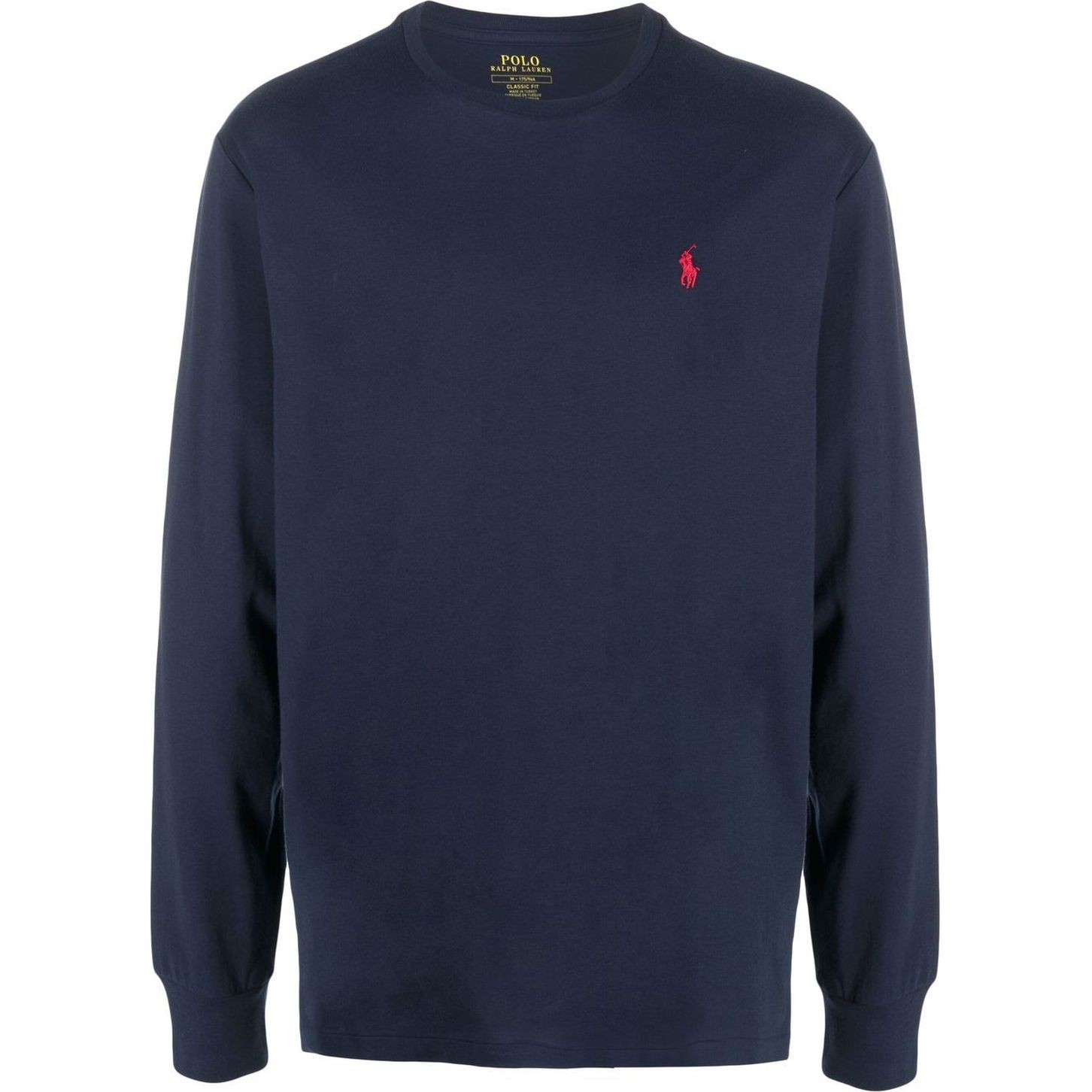 POLO RALPH LAUREN Marškinėliai ilgom. rankovėmis vyrams, Mėlyna, Fit jersey long-sleeve t-shirt
