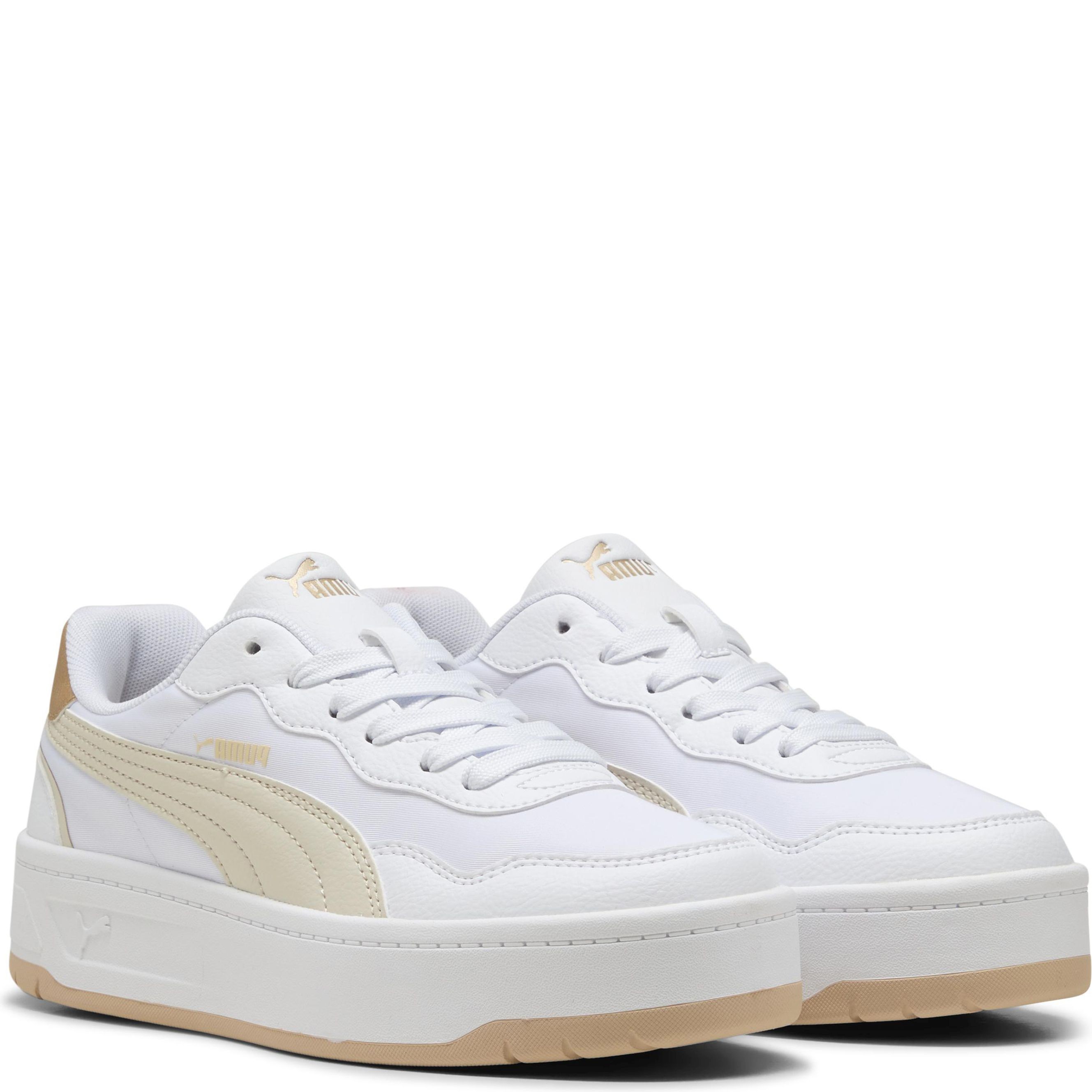 PUMA Laisvalaikio bateliai moterims, Smėlio, Court sneaker 1