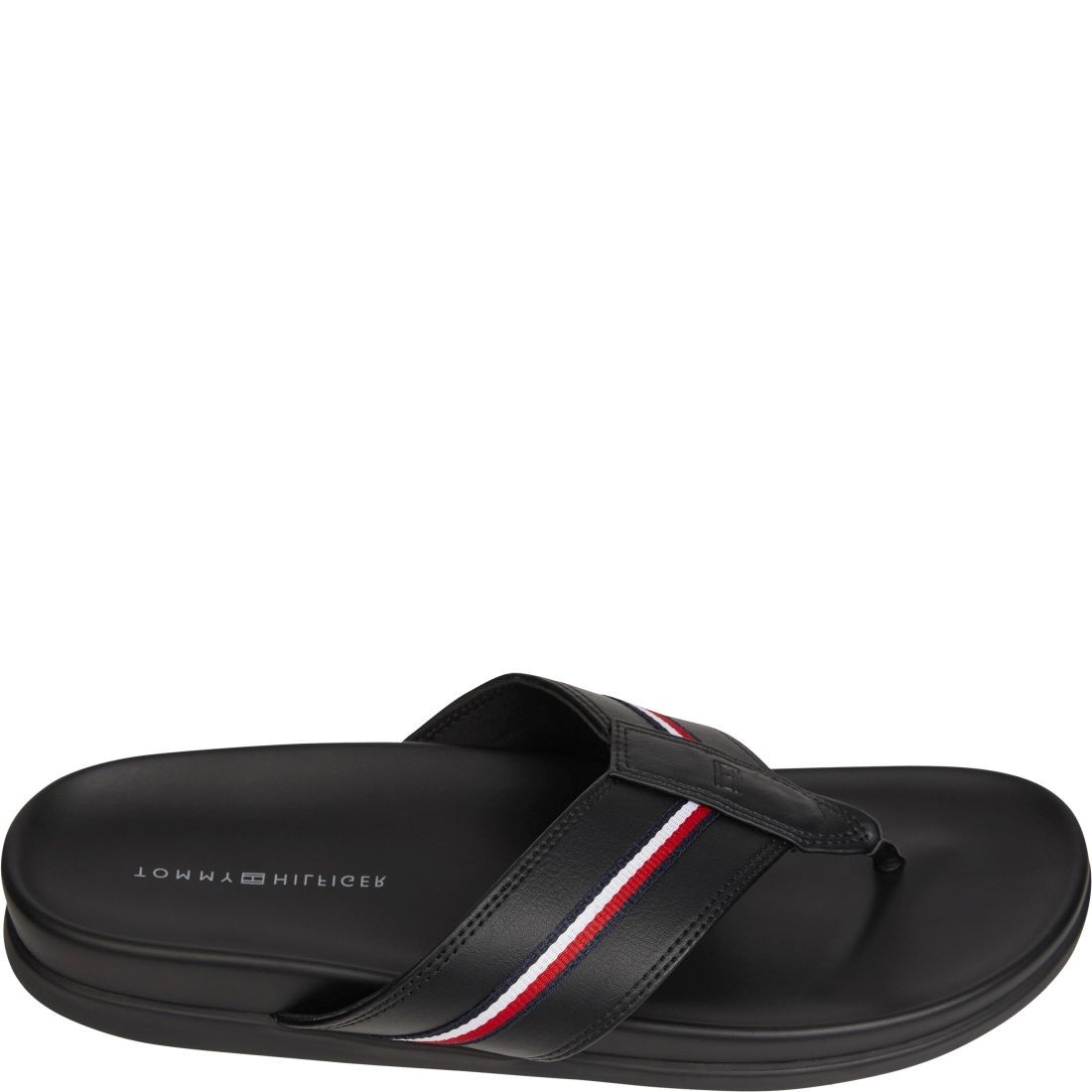 TOMMY HILFIGER Šlepetės vyrams, Juoda, Toe post sandal 1