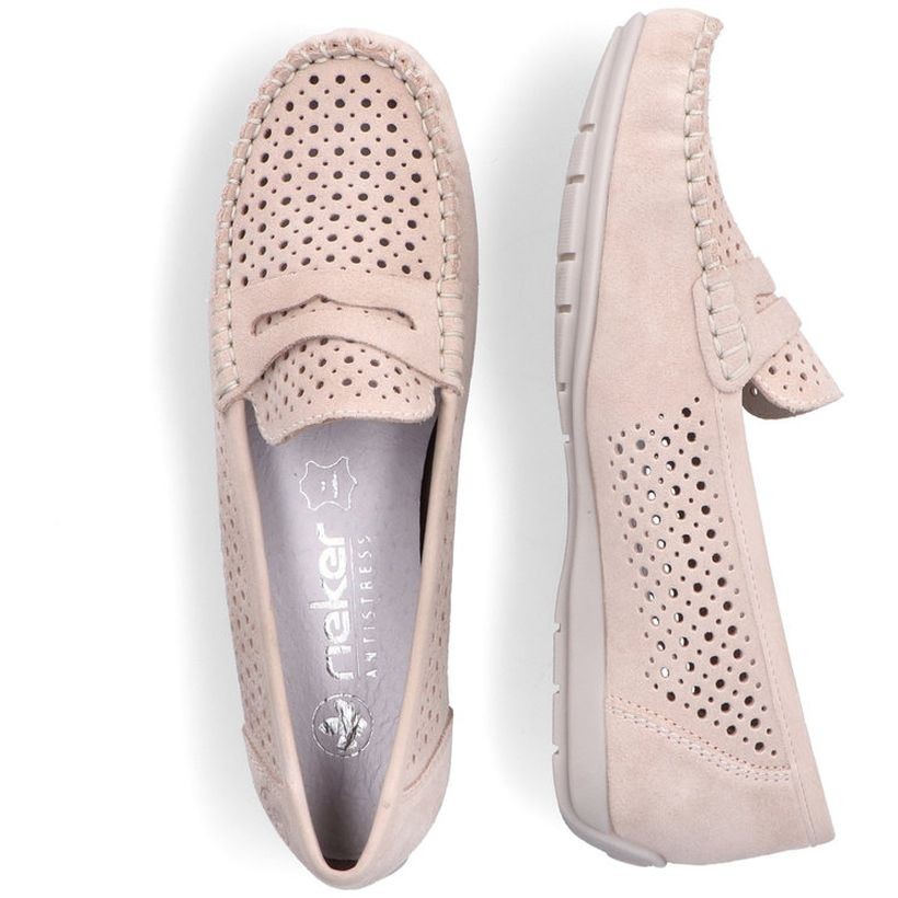 RIEKER Laisvalaikio bateliai moterims, Rožinė, LEISURE 16