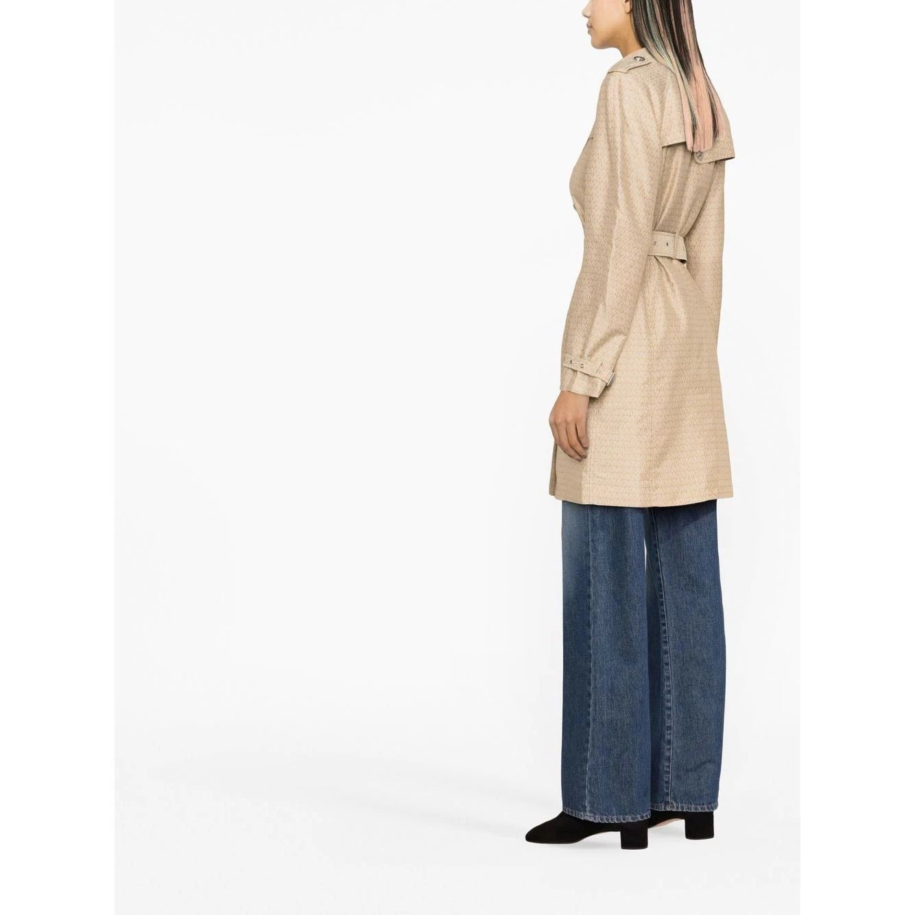 MICHAEL KORS Lietpaltis moterims, Ruda, Logo eco trench 3