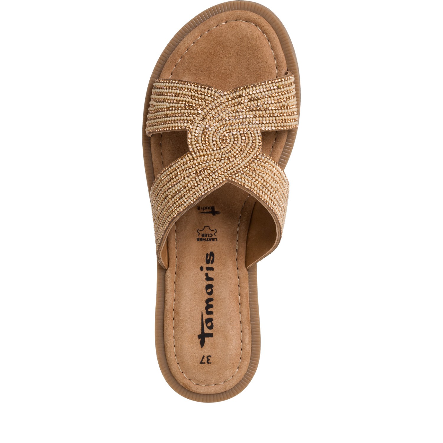 TAMARIS Šlepetės moterims, Smėlio, Slippers 5