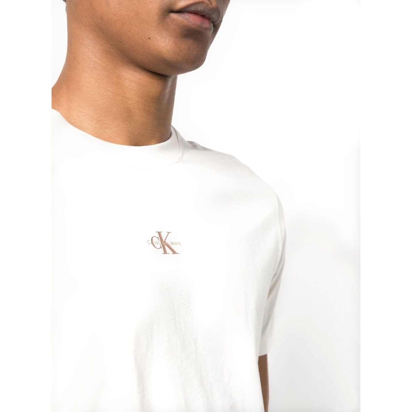 CALVIN KLEIN JEANS Marškinėliai trump. rankovėmis vyrams, Kūno, Micro monologo tee 3