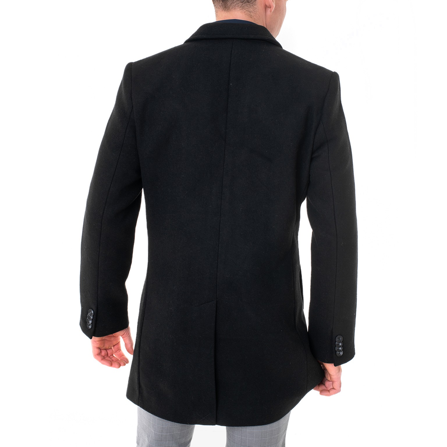 TOM TAILOR Paltas vyrams, Juoda, Paltas 3