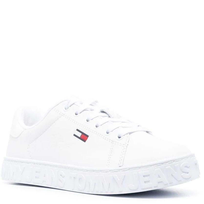 TOMMY JEANS Sportiniai bateliai moterims, Balta, COOL JEANS SNEAKER ESS 1