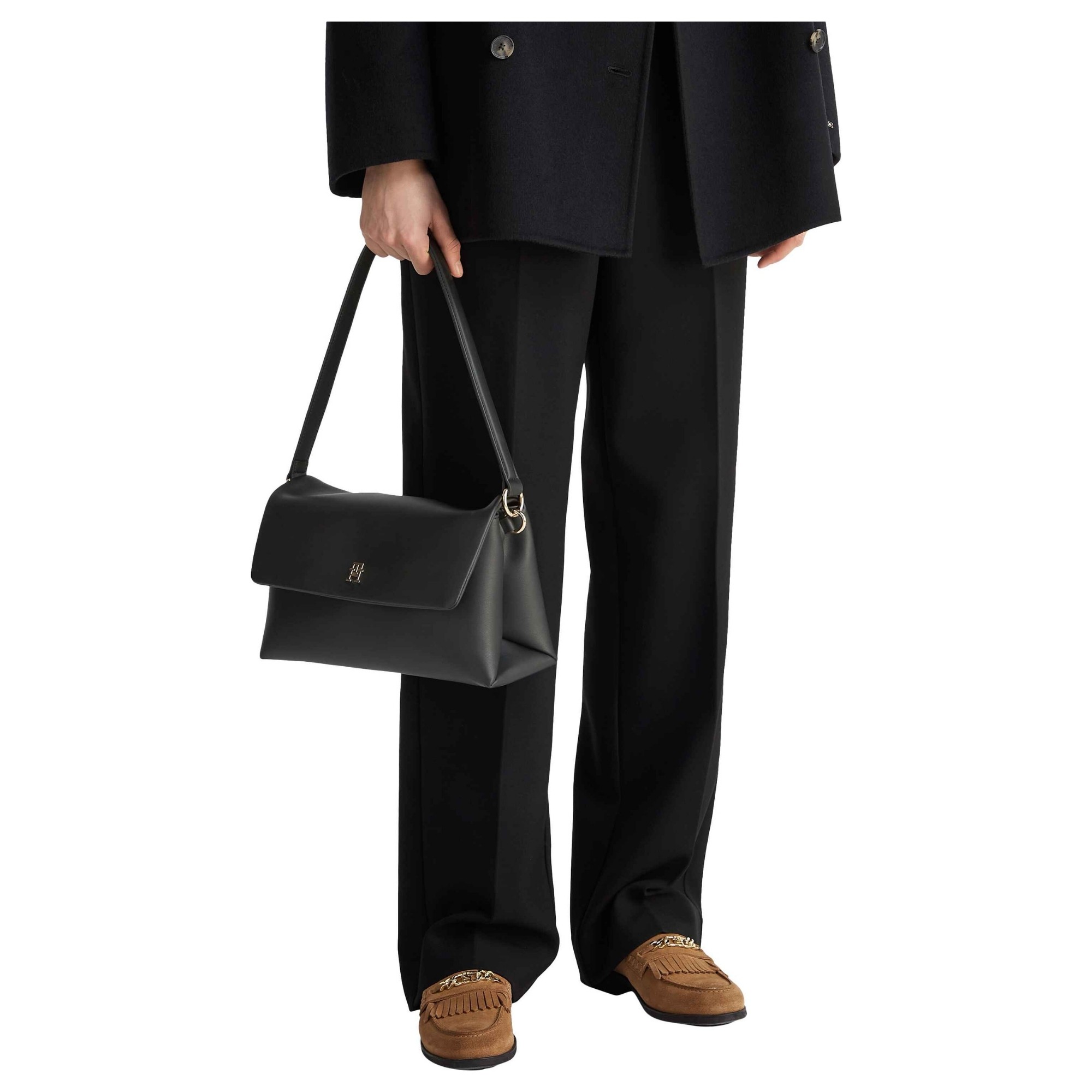 TOMMY HILFIGER Rankinė per petį moterims, Juoda, TH modern ess shoulder bag 6