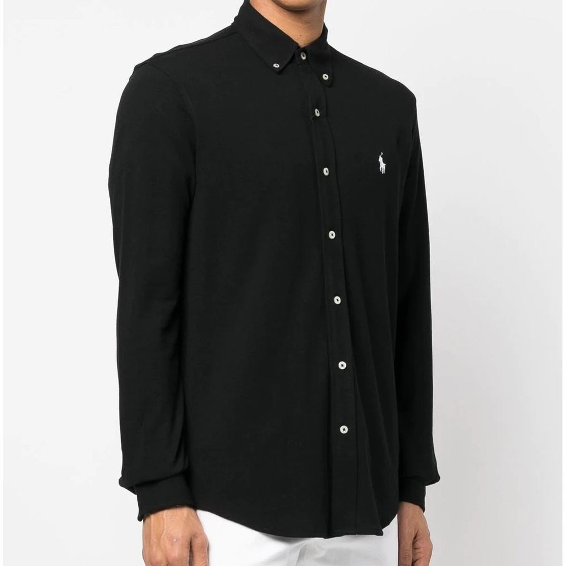 POLO RALPH LAUREN Marškiniai ilgomis rankovėmis vyrams, Juoda, Long sleeve knit 2