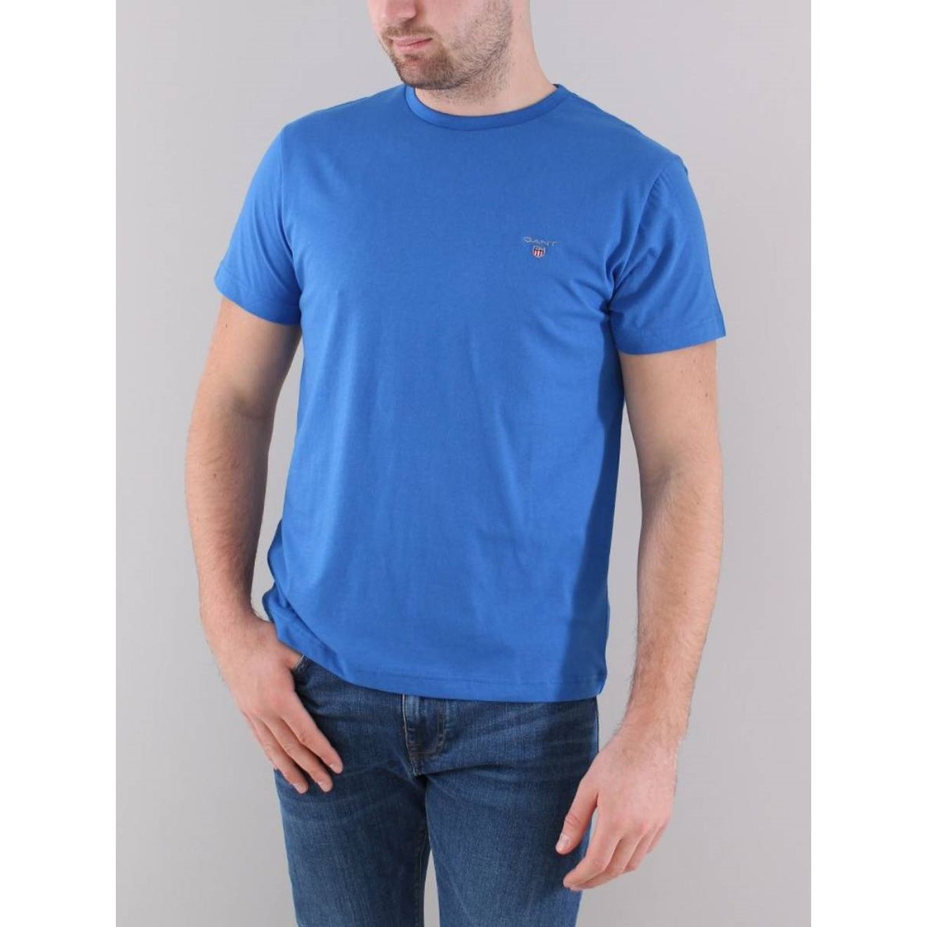 GANT Marškinėliai vyrams, Mėlyna, ORIGINAL 3