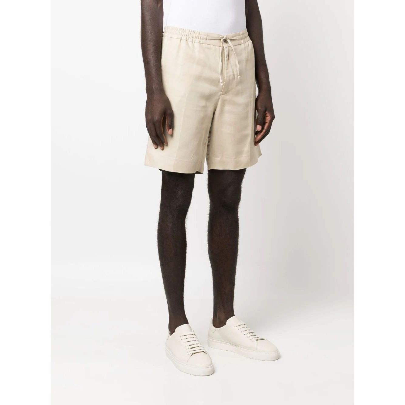 J.LINDEBERG Šortai vyrams, Smėlio, Baron tencel linen shorts 2