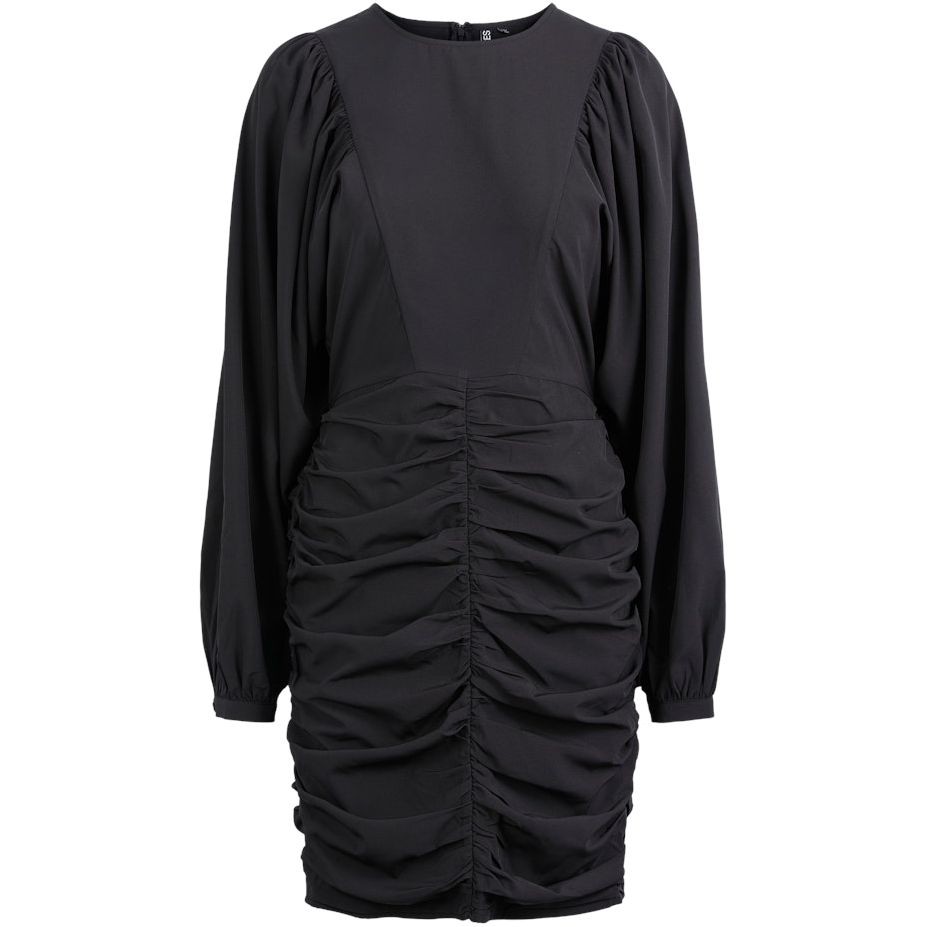 PIECES Midi suknelė moterims, Juoda, PCOLA LS DRESS D2D