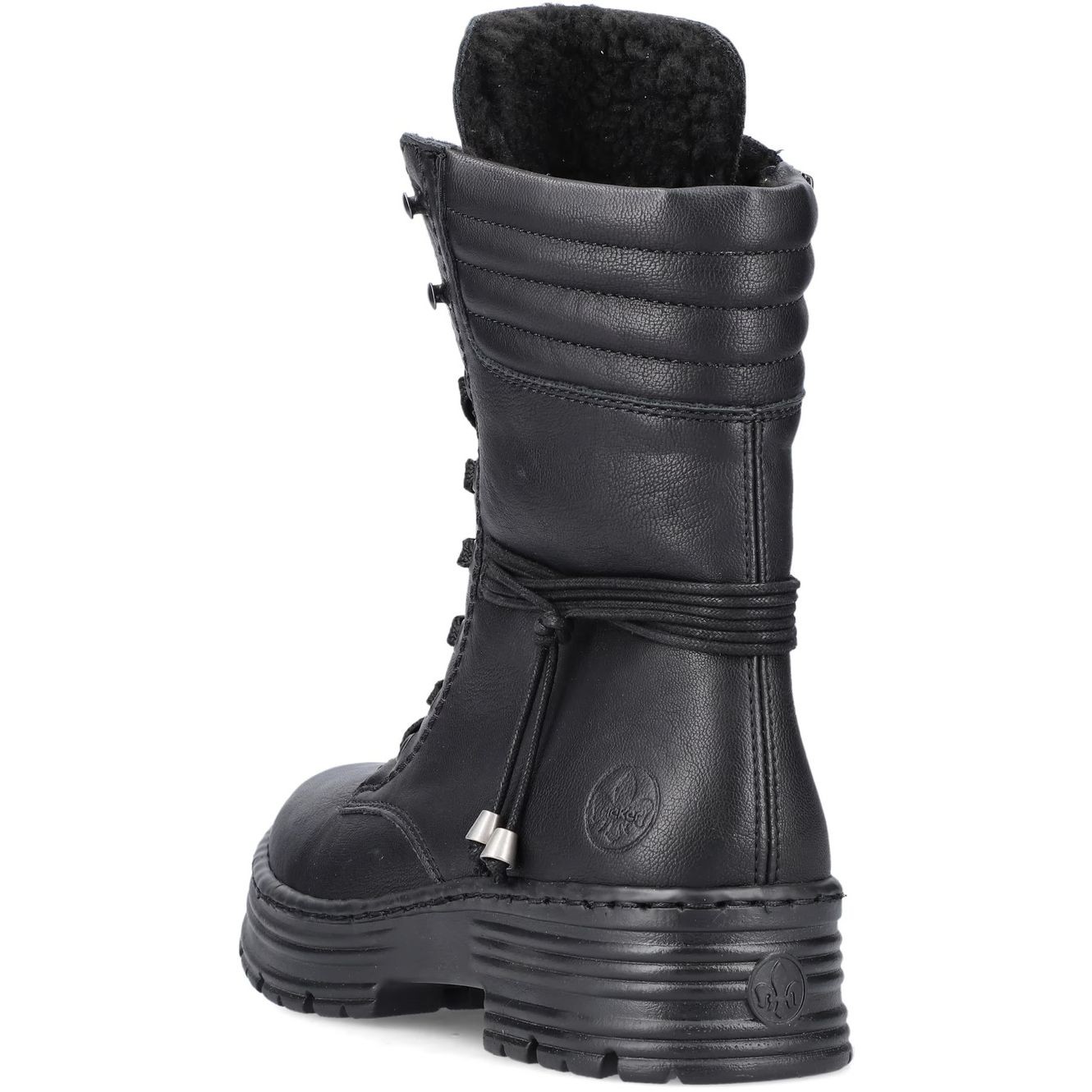 RIEKER Aulinukai moterims, Juoda, BOOTIES 4