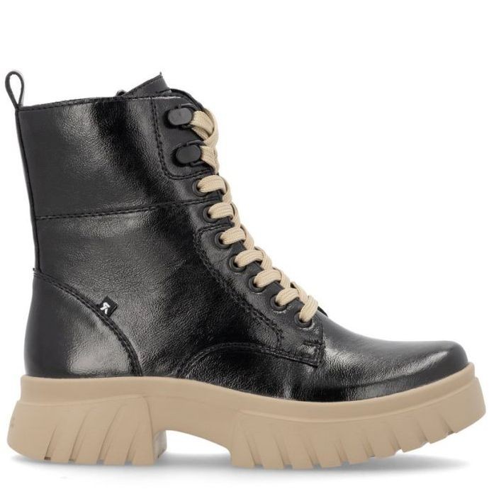 RIEKER EVOLUTION Aulinukai moterims, Juoda, Ladies mid height boots 2