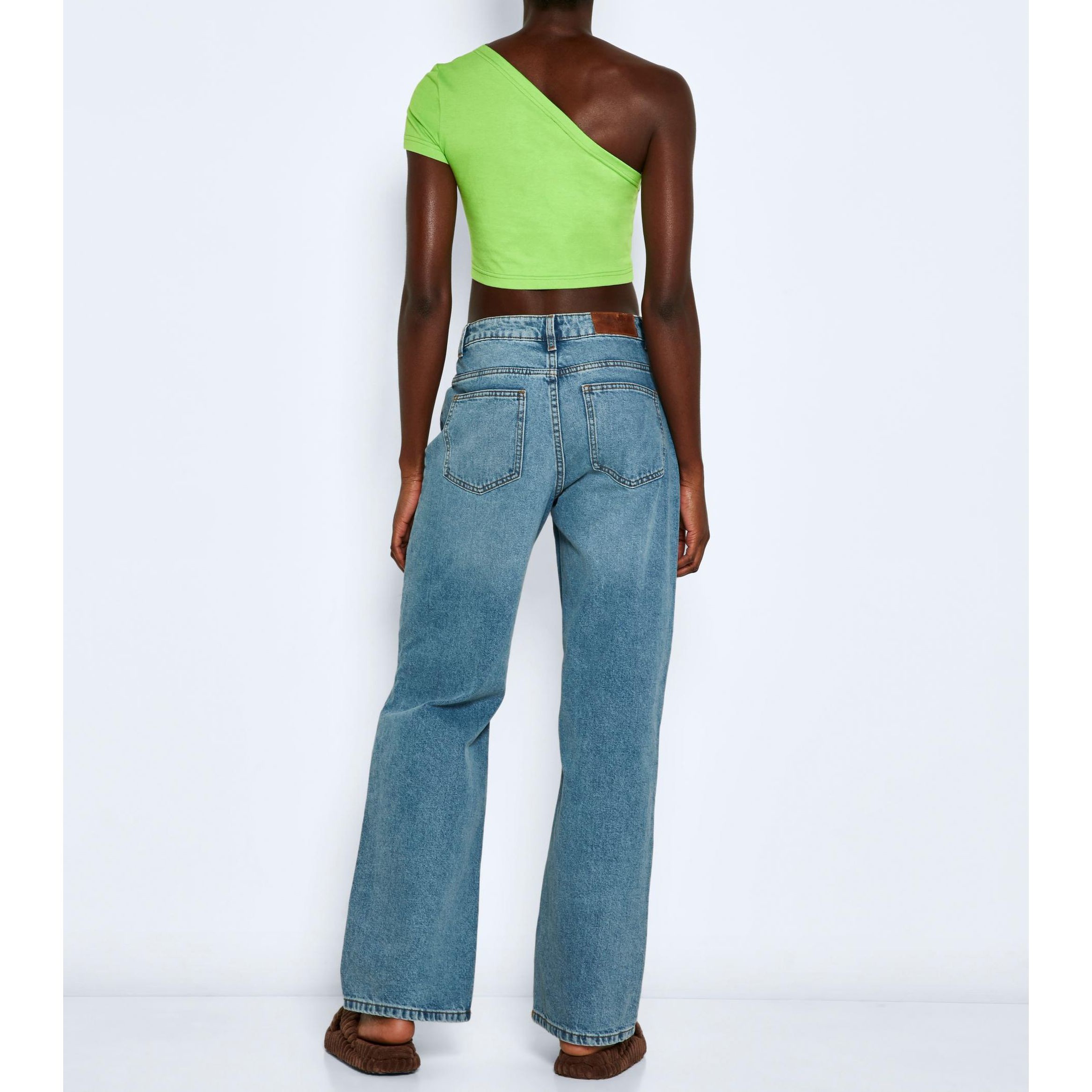 NOISY MAY Palaidinės moterims, Žalia, NMNINI S/S ONESHOULDER 3