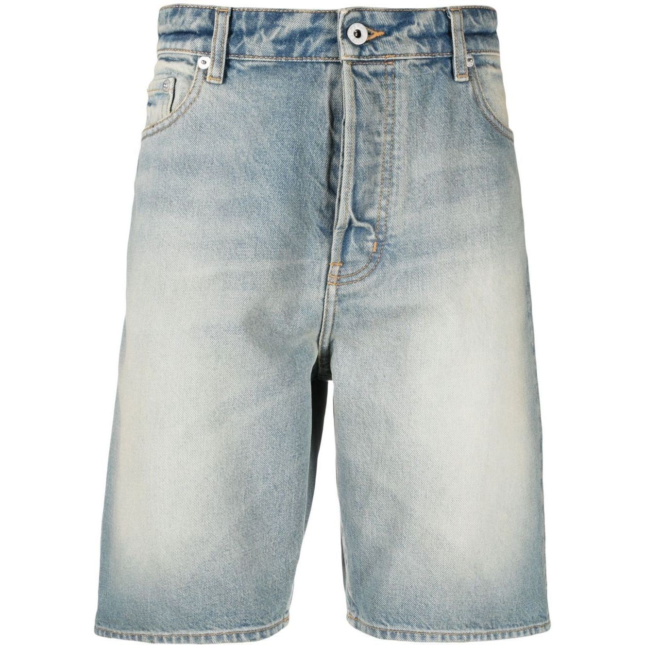 KENZO Šortai vyrams, Mėlyna, Dirty himawari shorts