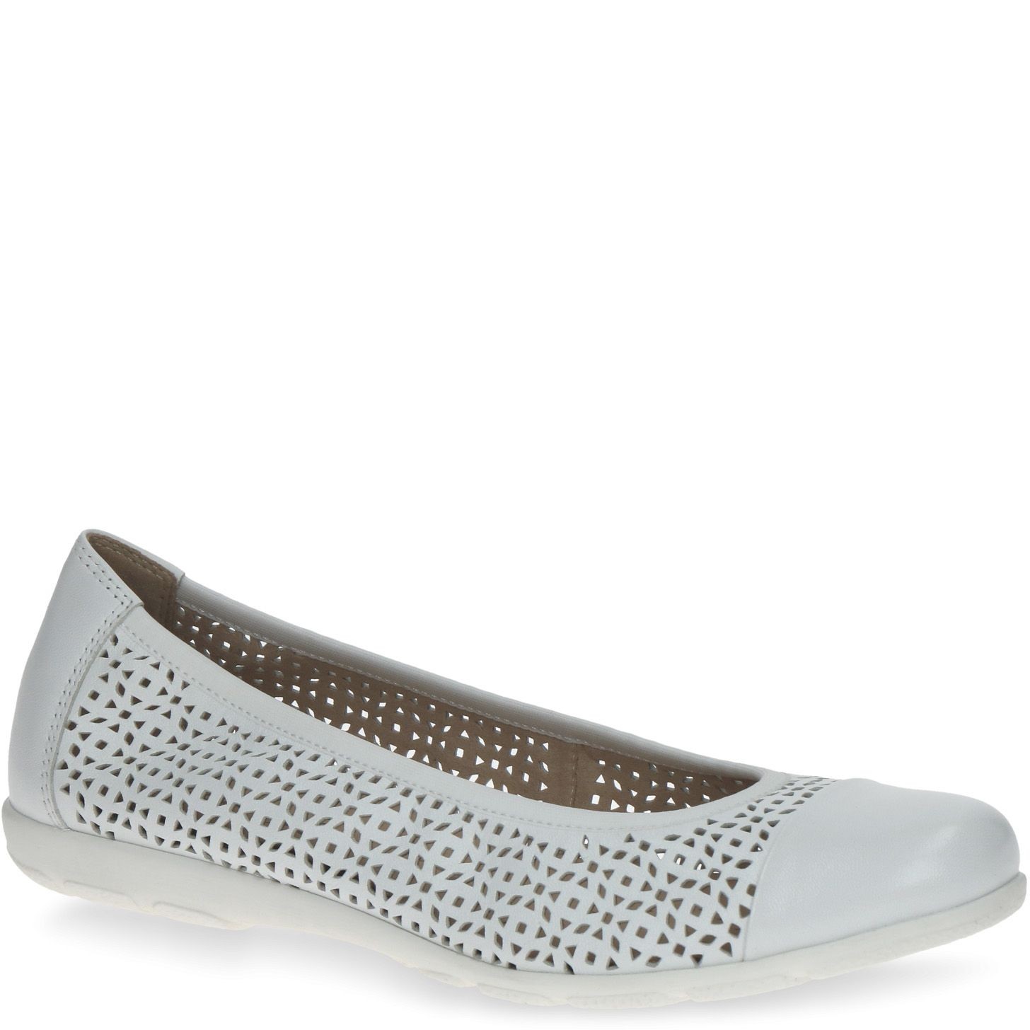 CAPRICE Balerinos moterims, Balta, Ballerinas 1