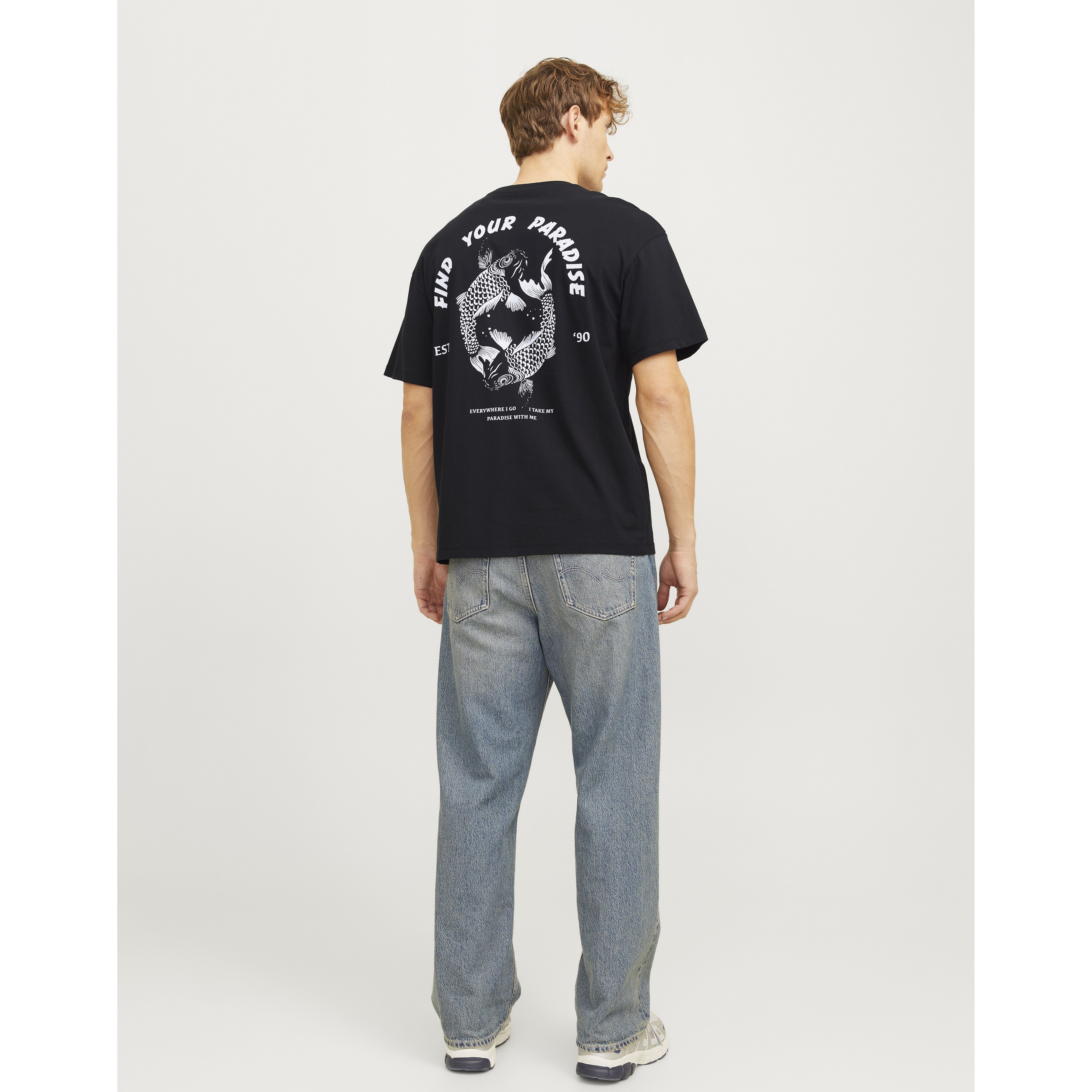 JACK & JONES Marškinėliai vyrams, Juoda, Charge printed tee 4