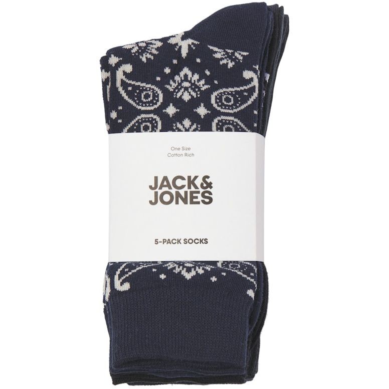 JACK & JONES Kojinės vyrams, Marga, Paris socks 5 pack 2