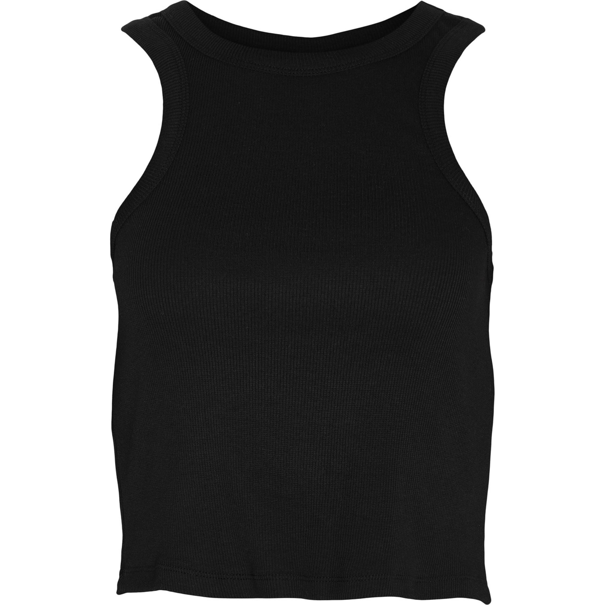 NOISY MAY Palaidinės moterims, Juoda, NMMAYA S/L CROP TOP 1